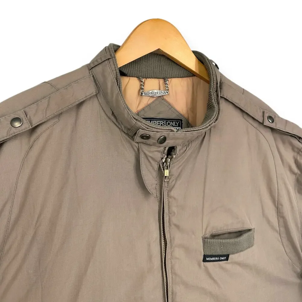 VINTAGE 80's Members Only Men's 46L Iconic Cafe Racer Insulated Bomber Jacket - Picture 4 of 9